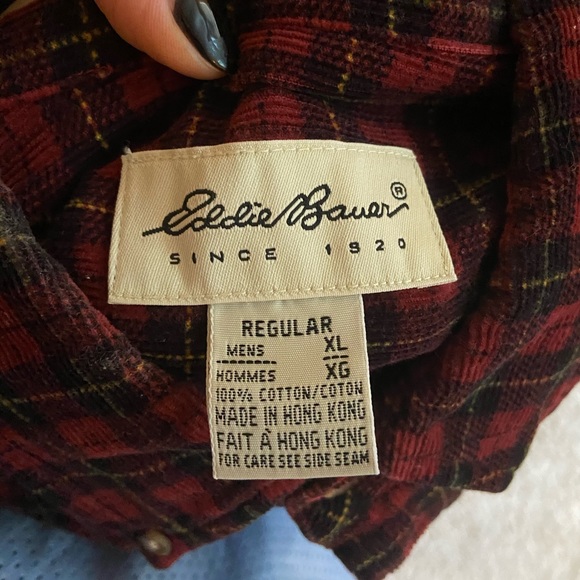 long sleeve button down flannel - Picture 3 of 3